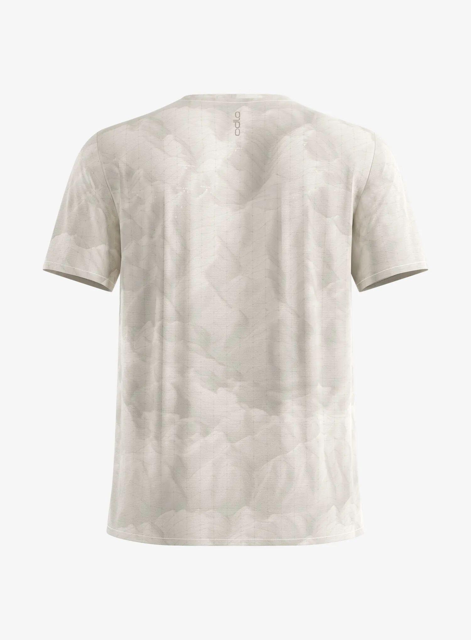Koszulka do biegania Odlo Zeroweight Chill-Tec Print Crew Neck S/S 6/7
