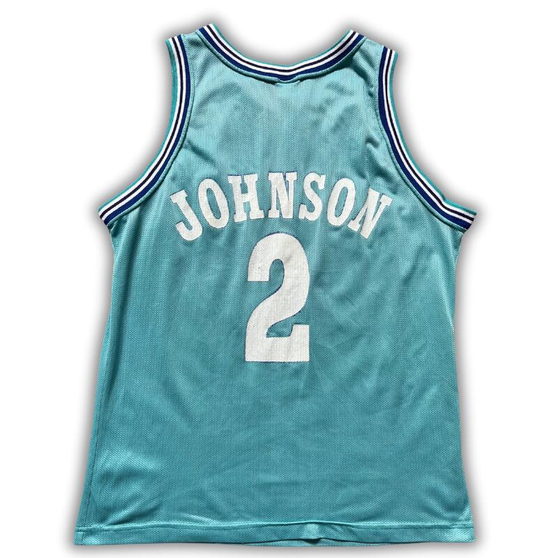 Second hand - Maglia NBA Charlotte Hornets 1991/1994 Johnson - Stato eccellente 2/2