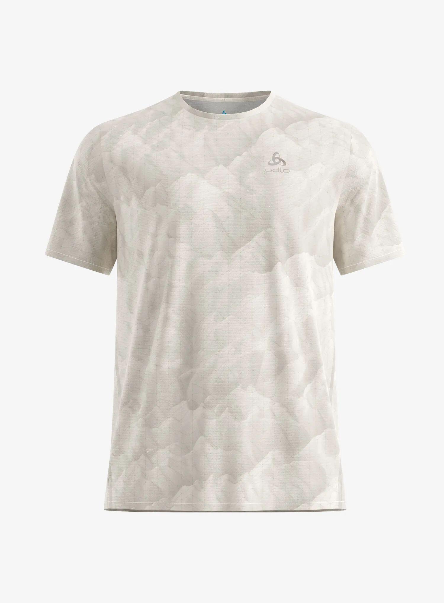 Koszulka do biegania Odlo Zeroweight Chill-Tec Print Crew Neck S/S 5/7