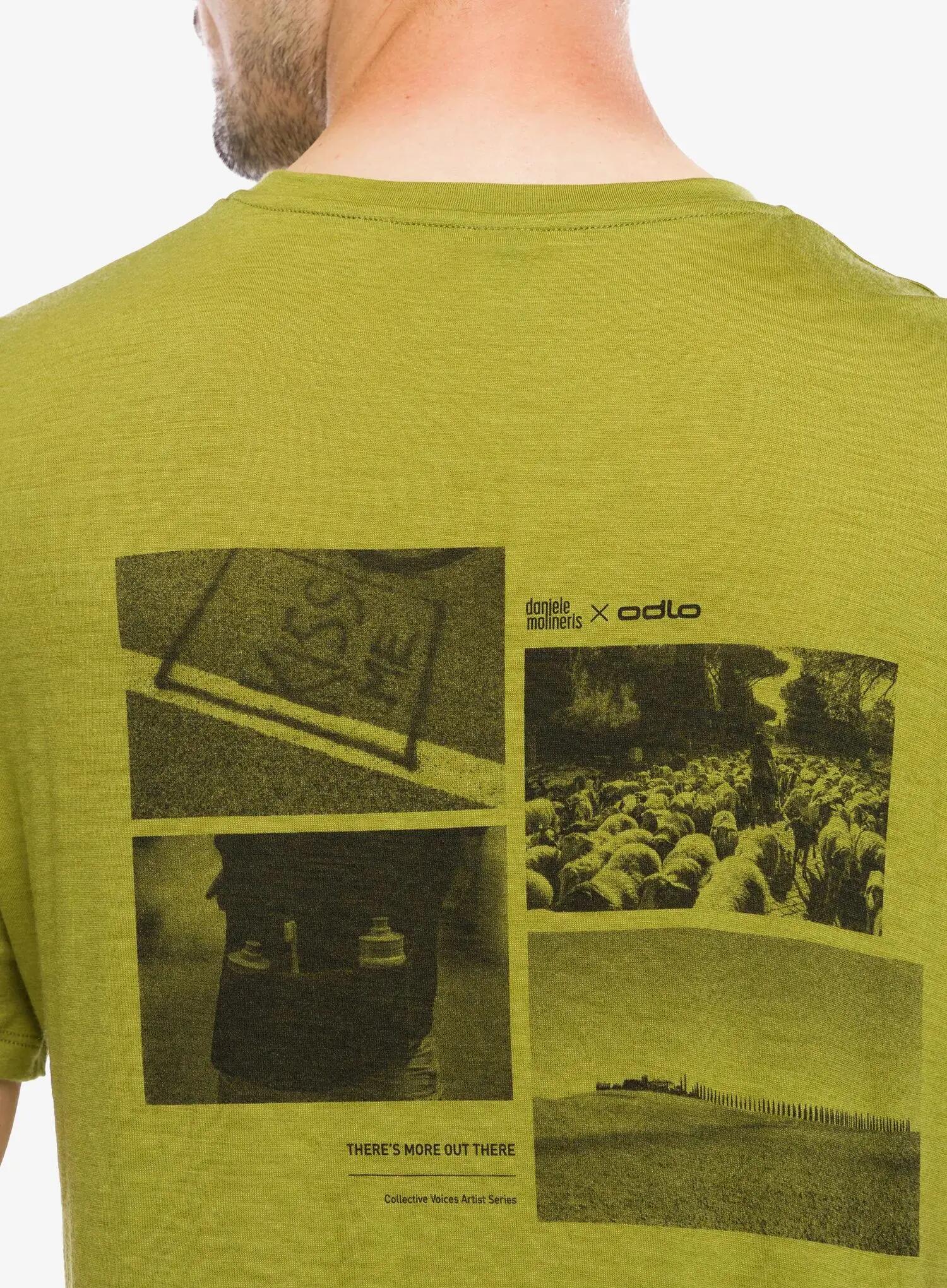 Koszulka merino Odlo Merino 160 Postcards Crew Neck S/S 4/7