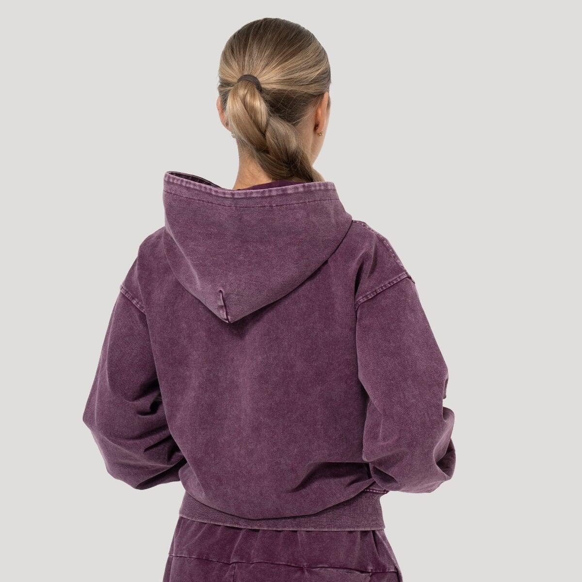 Felpa donna palestra oversize viola Abyss 4/7