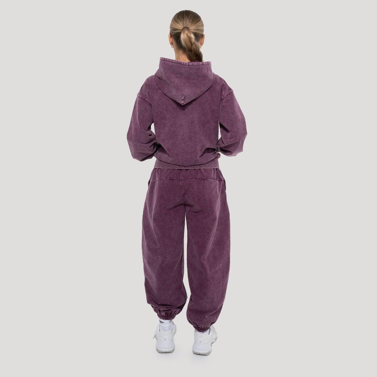 Felpa donna palestra oversize viola Abyss 6/7