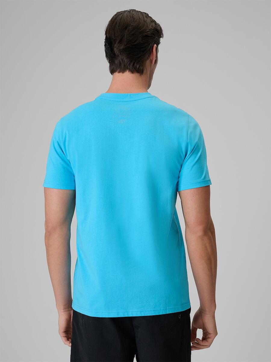 T-shirt regular z nadrukiem męski 4F 4FRSS26TTSHM4305 2/7