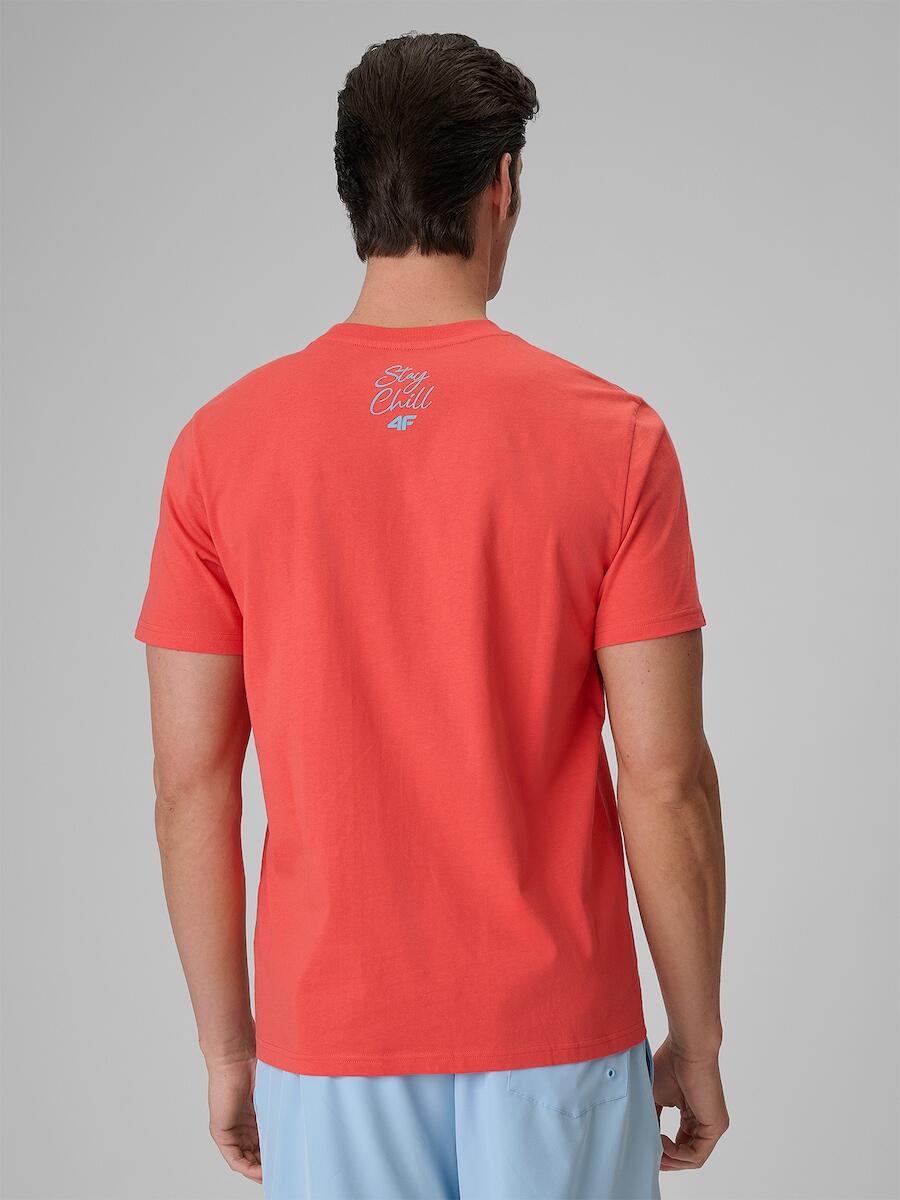 T-shirt regular z nadrukiem męski 4F 4FRSS26TTSHM4305 2/7