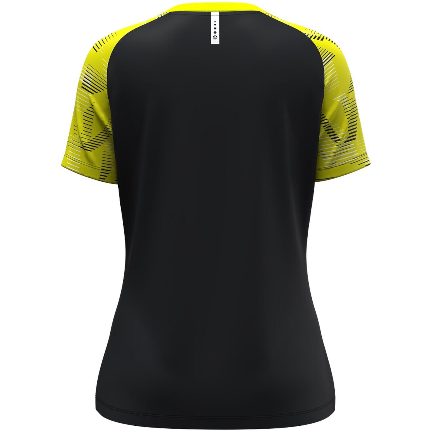 T-shirt sport - Fitness - Femmes - Légère, résistante - Sonic - Noir/Jaune fluo 5/5