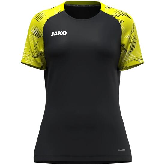 T-shirt sport - Femmes - Confort, résistant - Sonic - Noir/Jaune fluo