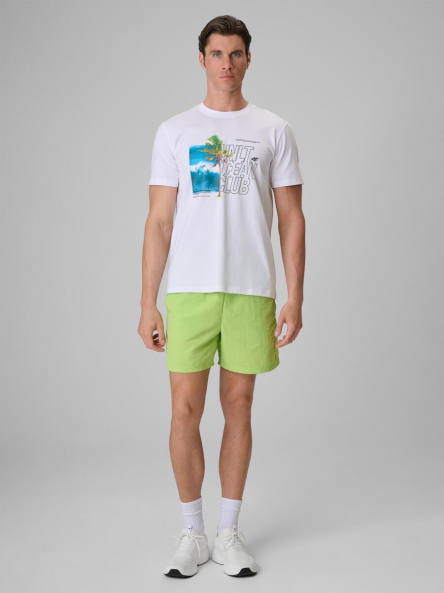 T-shirt regular z nadrukiem męski 4F 4FRSS26TTSHM4303 3/7