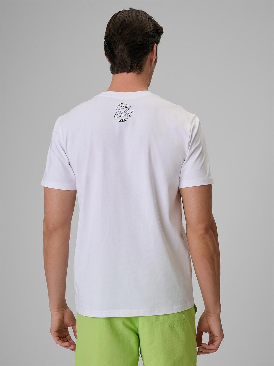 T-shirt regular z nadrukiem męski 4F 4FRSS26TTSHM4303 2/7