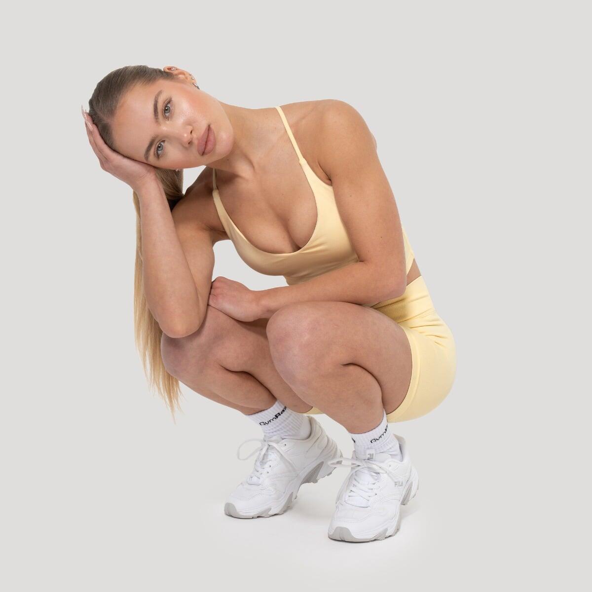 Canotta donna yoga slim gialla Luma 6/7
