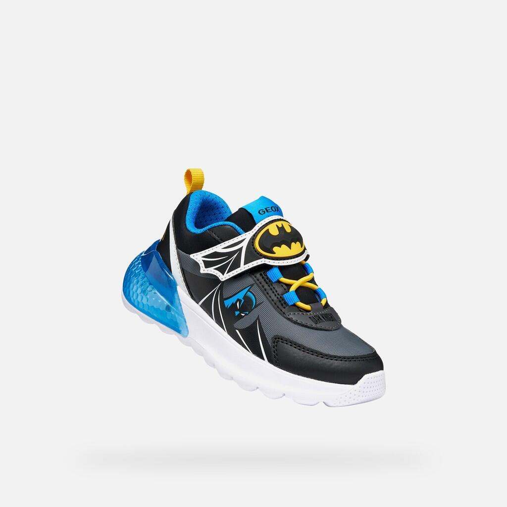 Baskets Garçon ACTIVART ILLUMINUS BOY Noir/Bleu Ciel 5/7