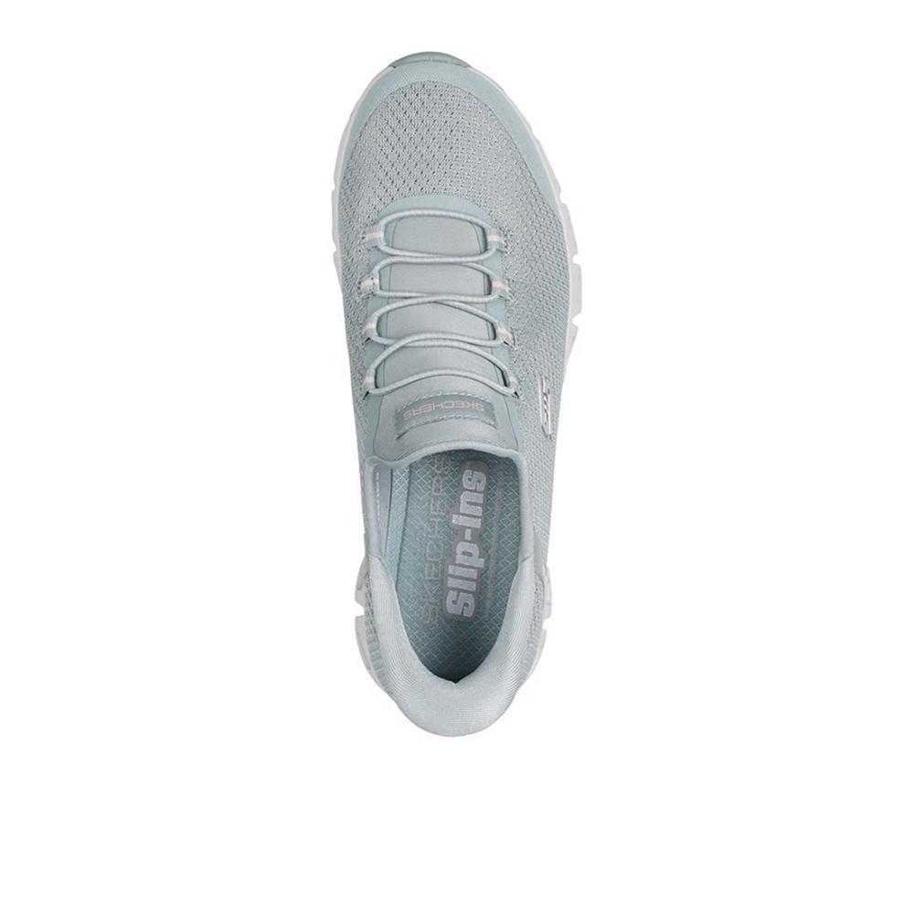 Zapatillas Sckechers Mujer Slip-ins: Glide-Step - Pursuit Azul 3/4