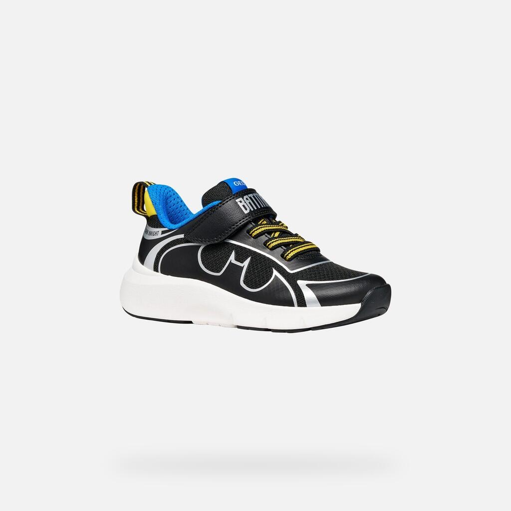 Baskets Garçon J PRO-RAN BOY Noir/Bleu Ciel 3/7