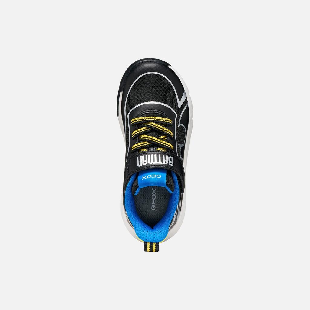 Baskets Garçon J PRO-RAN BOY Noir/Bleu Ciel 6/7