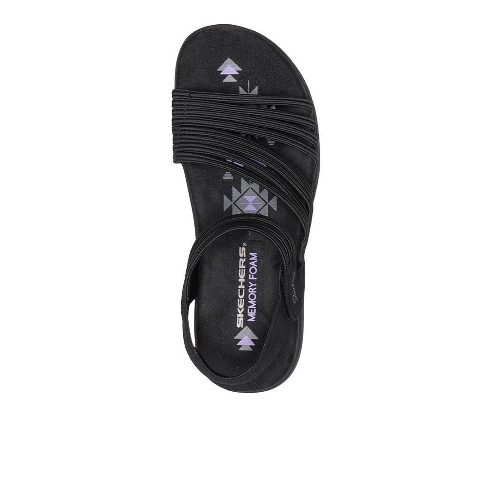 Sandalias Sckechers Mujer Reggae Slim - Coffee Run Negro 3/4