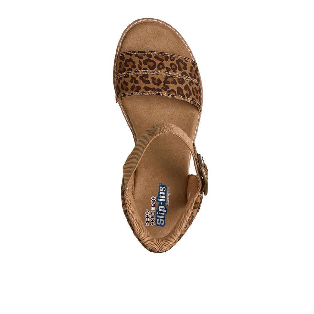 Sandalias Sckechers Mujer BOBS Arch Fit® Oasis - Cozy Glam Marron 3/4