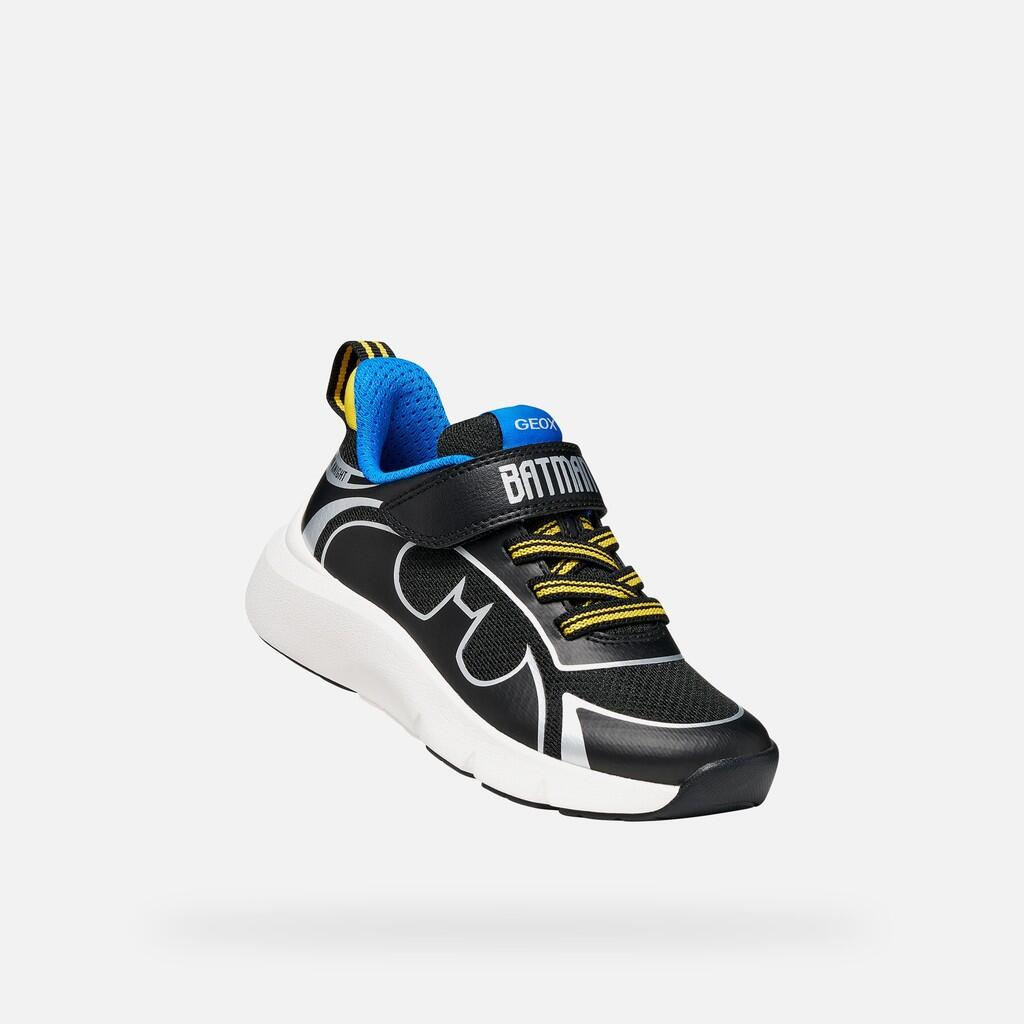 Baskets Garçon J PRO-RAN BOY Noir/Bleu Ciel 5/7
