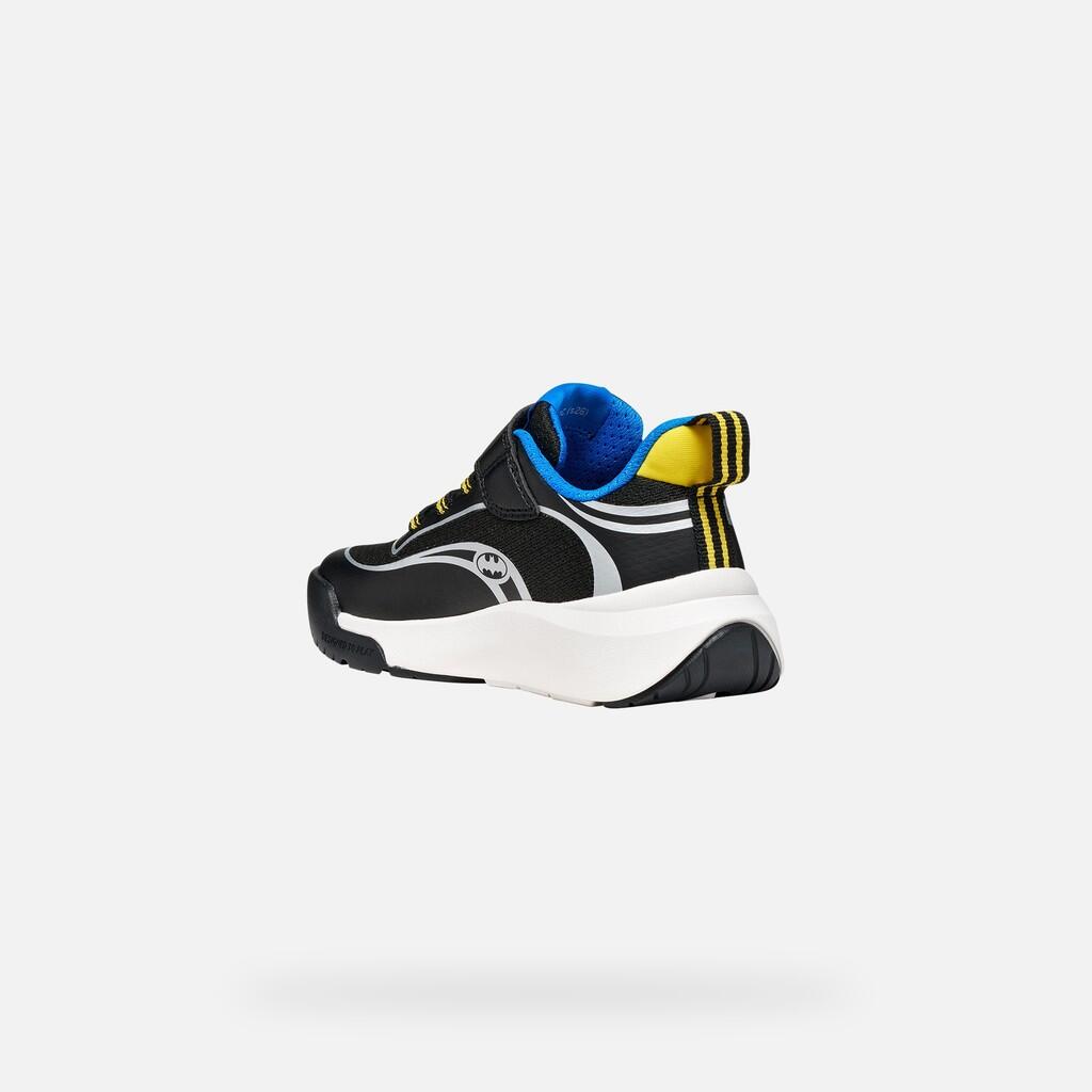 Baskets Garçon J PRO-RAN BOY Noir/Bleu Ciel 4/7