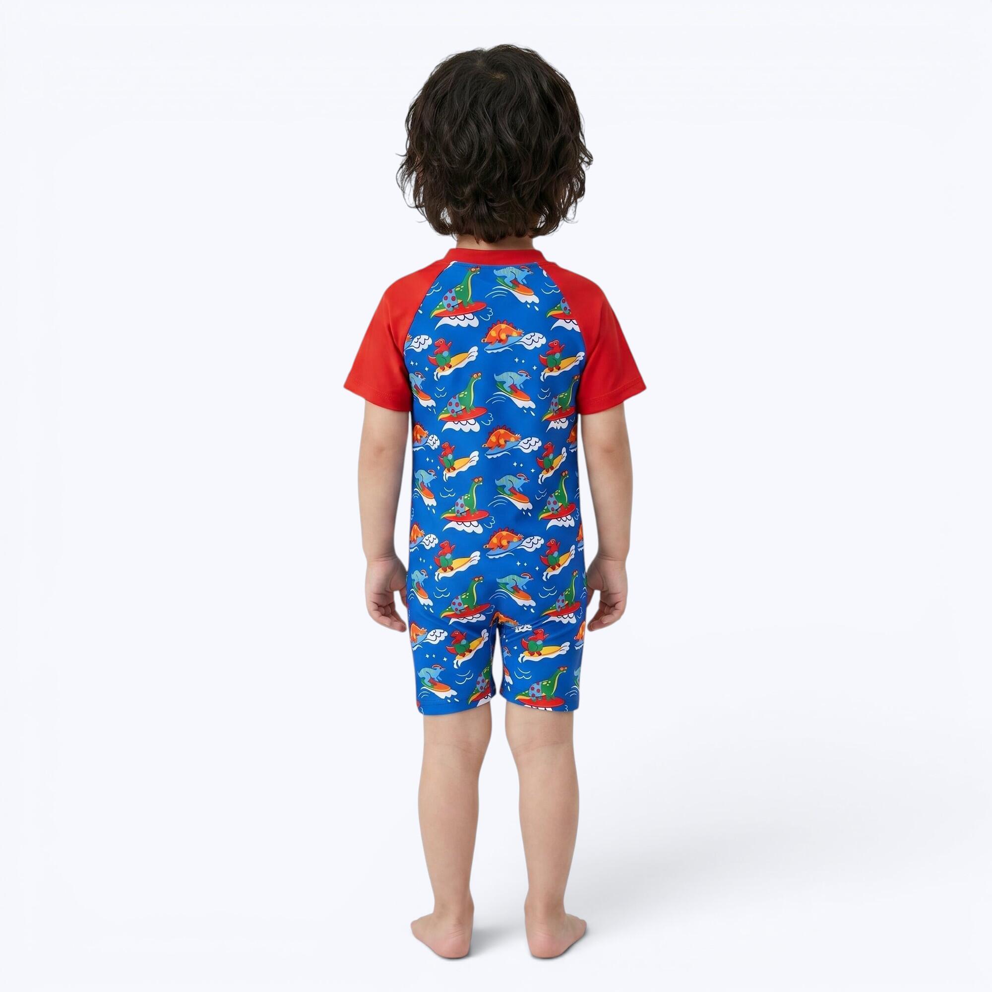 Bébé/Garçon, Maillot de Bain Manches Courtes, UPF 50+, Surf Dinos 2/6