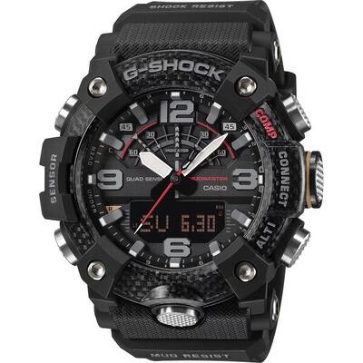 Casio analoog en digitaal horloge zwart/zwart gg-b100x-1aer