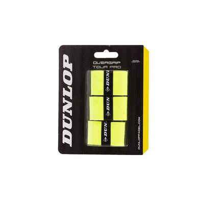Yellow dunlop tour pro overgrip