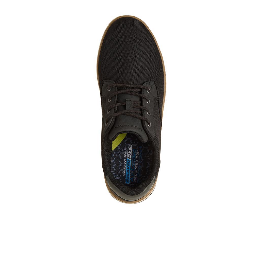 Zapatos Skechers Hombre Relaxed Fit: Garlan - Fitz Negro 3/4