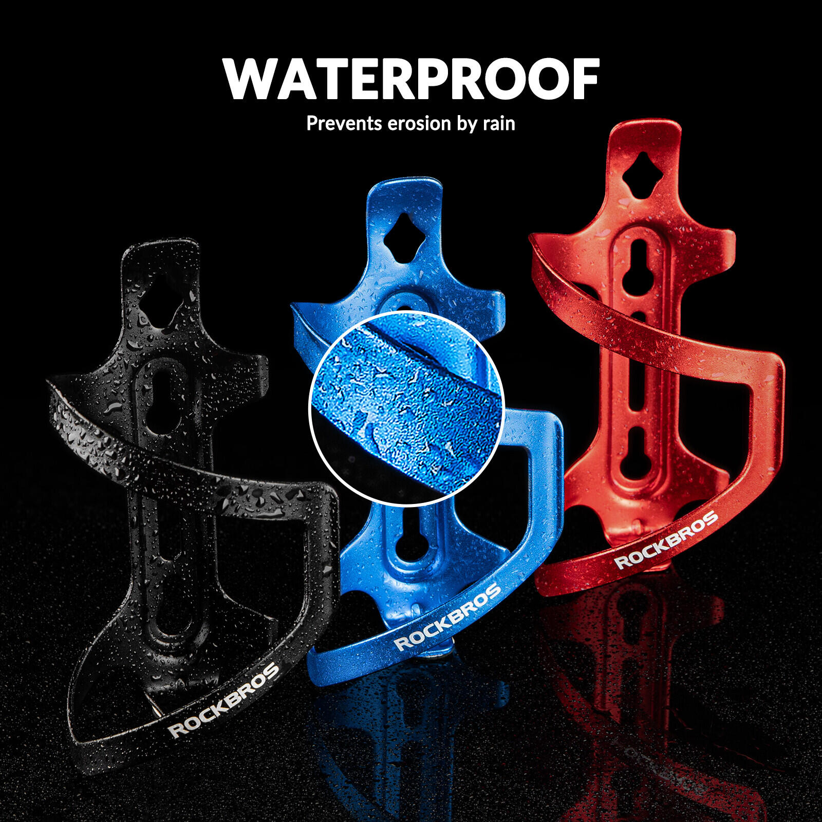 ROCKBROS Fahrrad Wasserflaschenhalter Alu 4/6