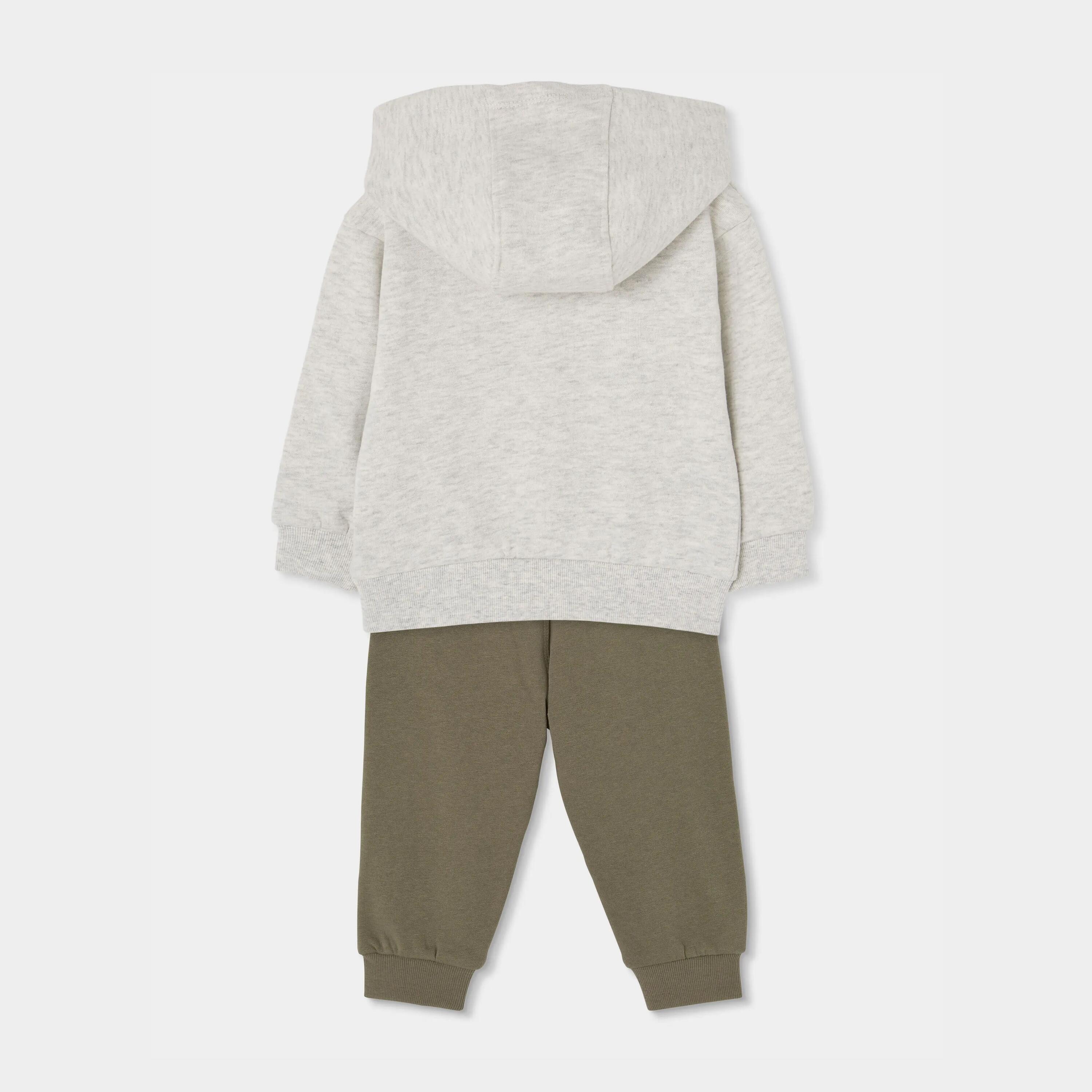 Conjunto felpa niño crudo estampado off-road 2/7