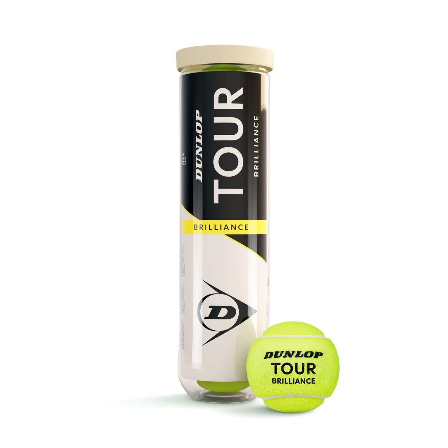 Balle de tennis Dunlop Tour Brilliance (x4) 2/2