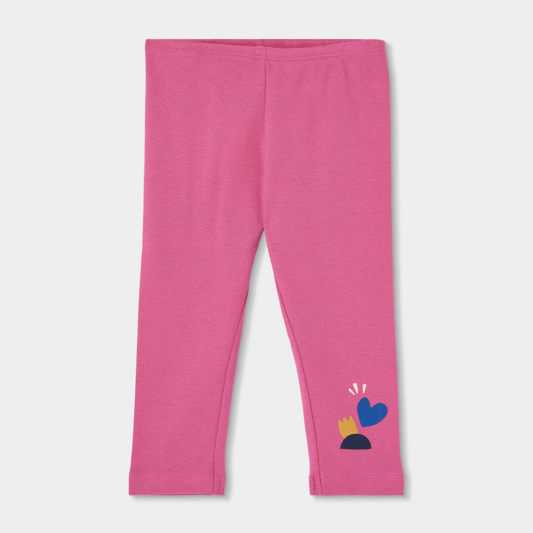 Conjunto punto niña azul marino estampado arcoíris 4/7