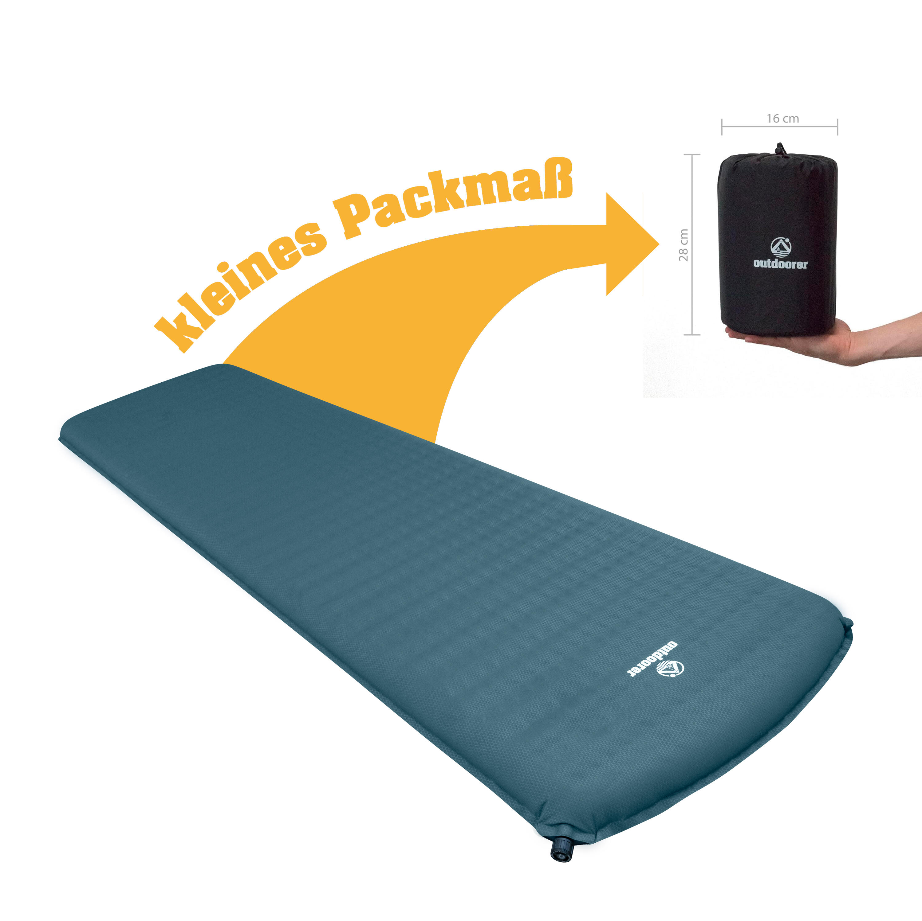 Selbstaufblasbare Isomatte Trek Bed 2 Grün - Ultraleichte
Trekkingmatte 4/7