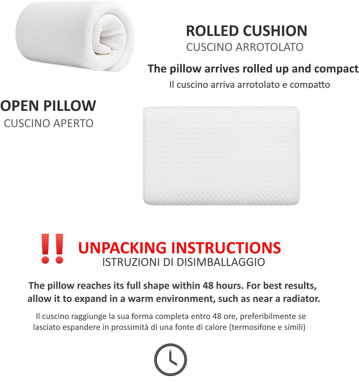 Cuscino Cervicale per Dormire Ergonomico Supporto Ortopedico 60 x 35 cm FF 5/5