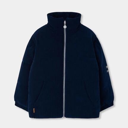 Parka garçon en velours cotelé avec fermeture
