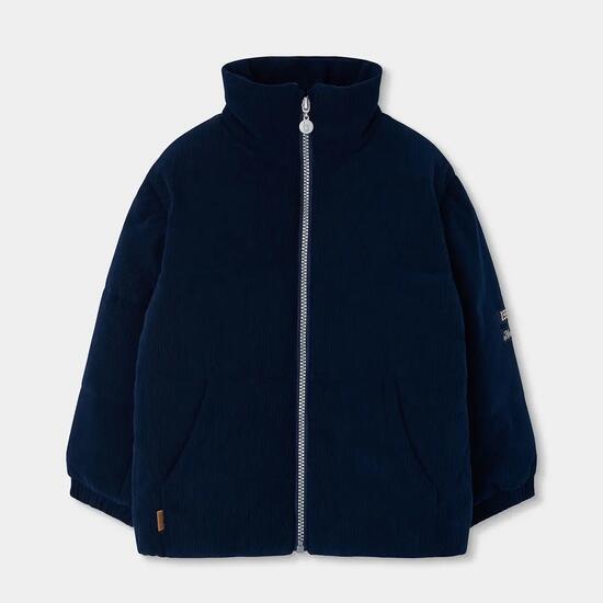 Parka garçon en velours cotelé avec fermeture