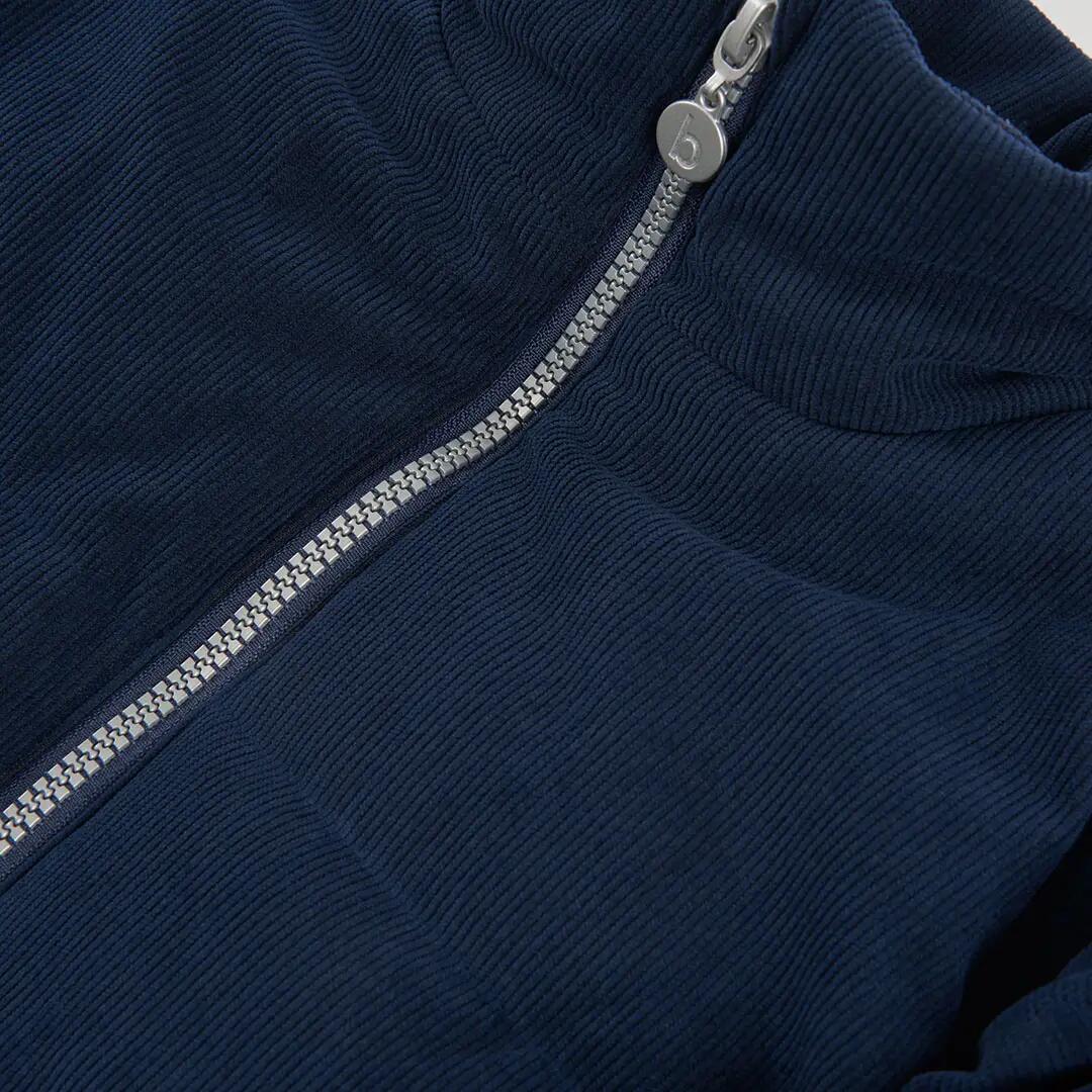 Parka pana niño azul marino con cremallera 3/4