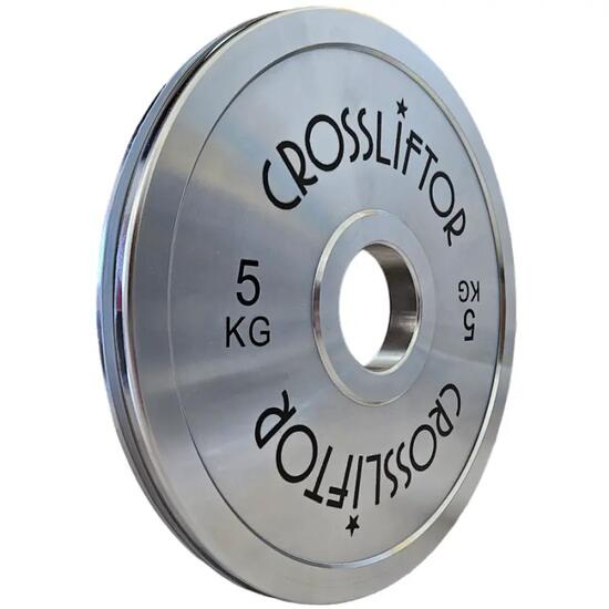 CrossLiftor Disco per Powerlifting Hard Chrome - 5 kg - Unità