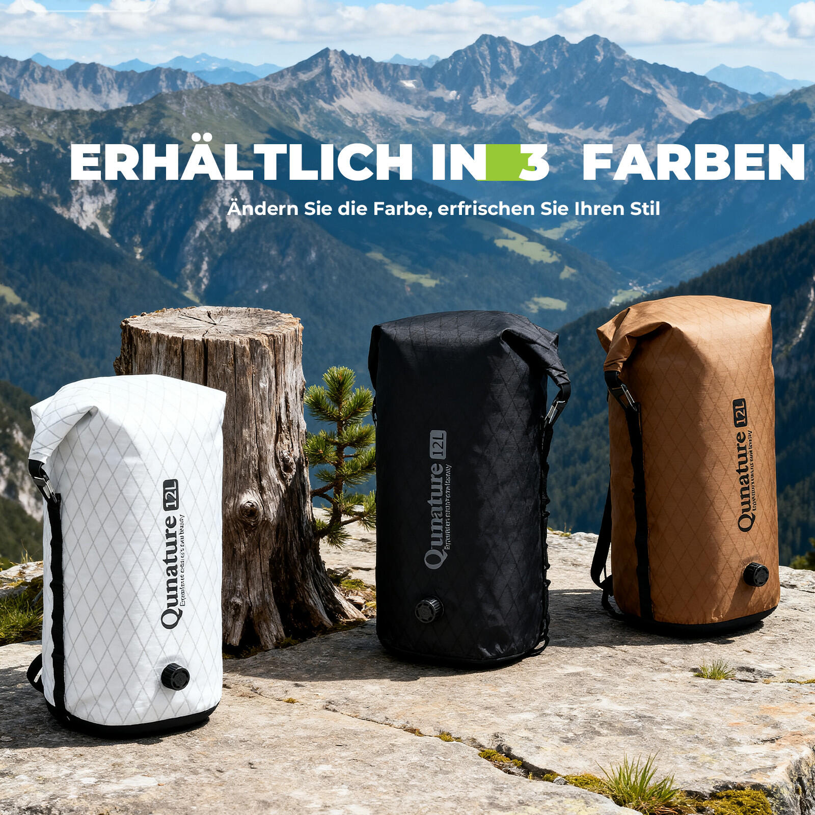 Qunature Fahrradtasche 100% Wasserdicht Lenkertasche 3/7
