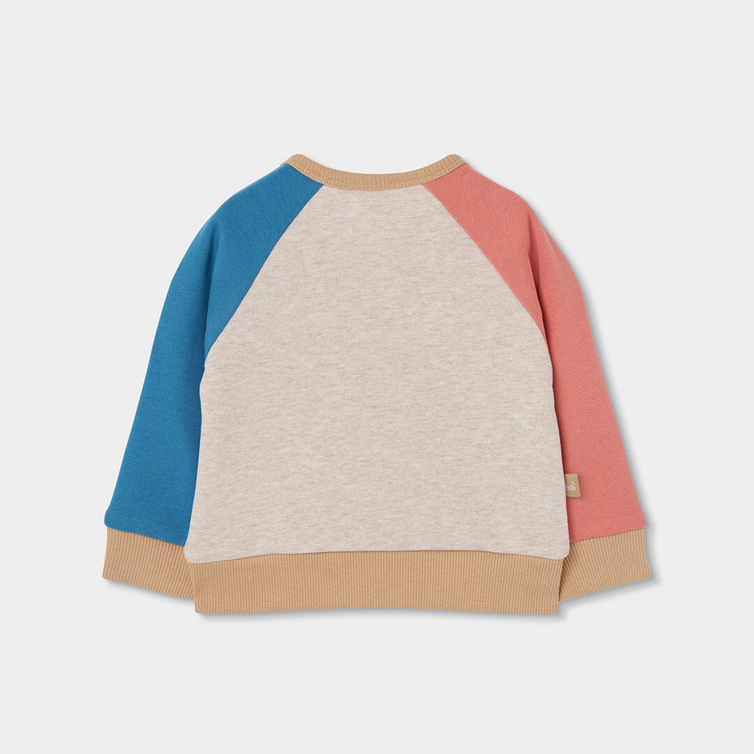 Conjunto punto bebé niño blanco bordado de oso 5/7