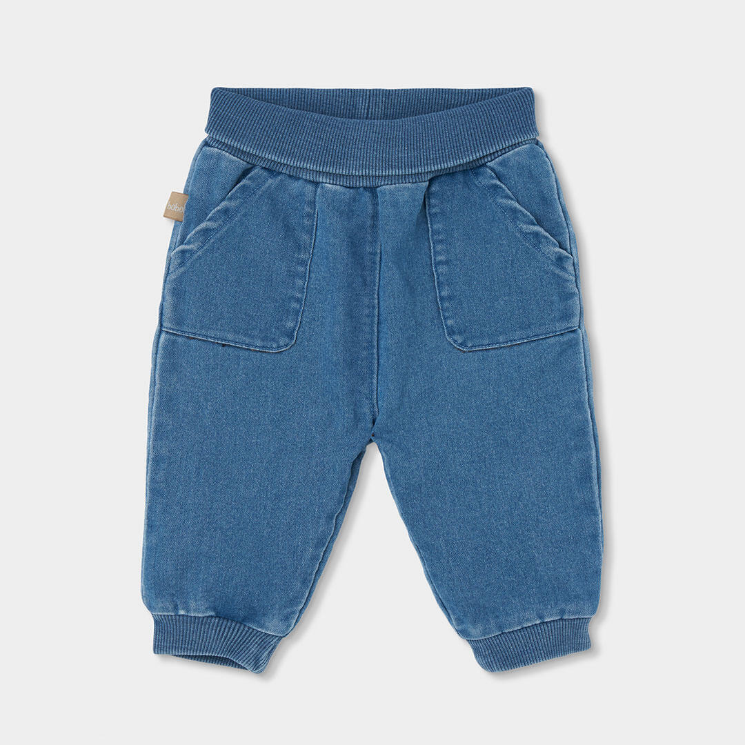 Conjunto punto bebé niño blanco bordado de oso 4/7