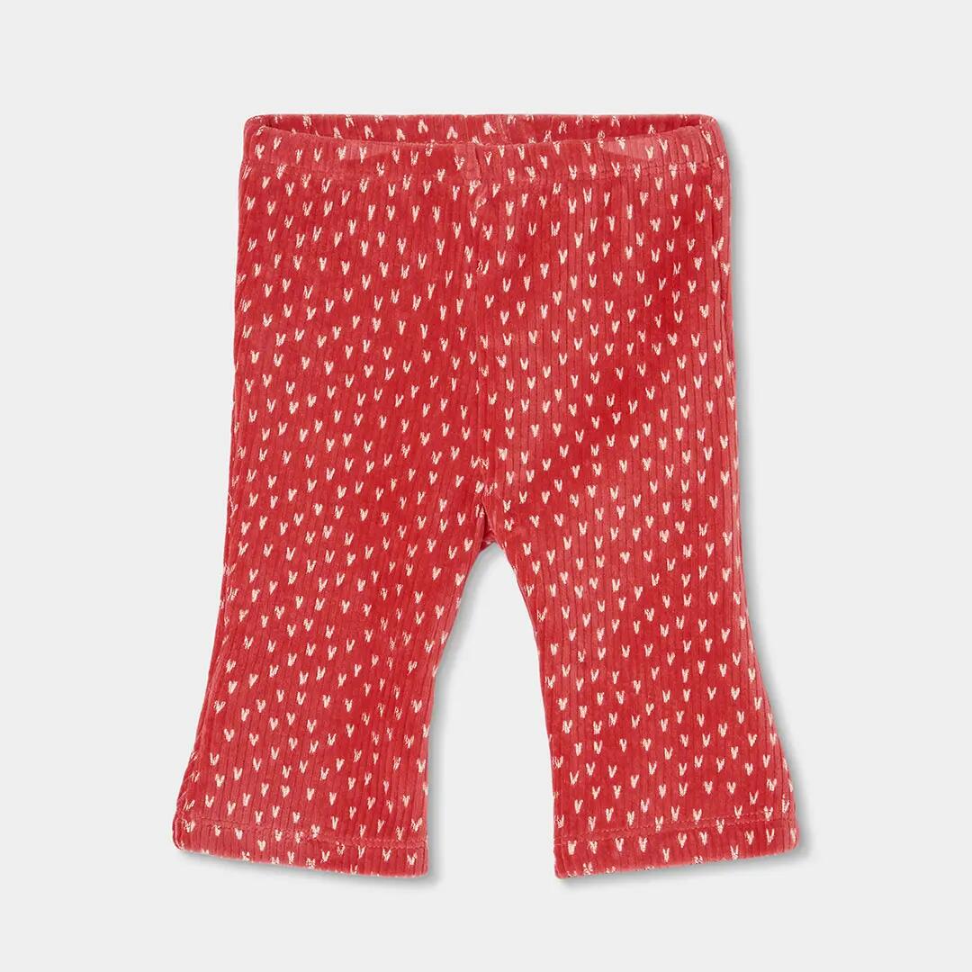 Conjunto punto bebé niña blanco estampado bosque 4/7