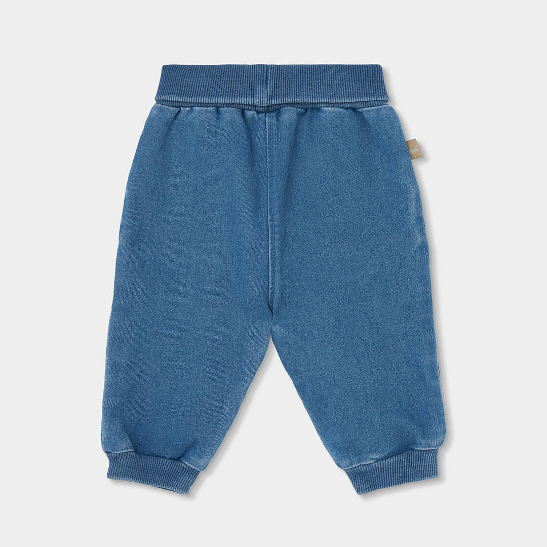Conjunto punto bebé niño blanco bordado de oso 6/7