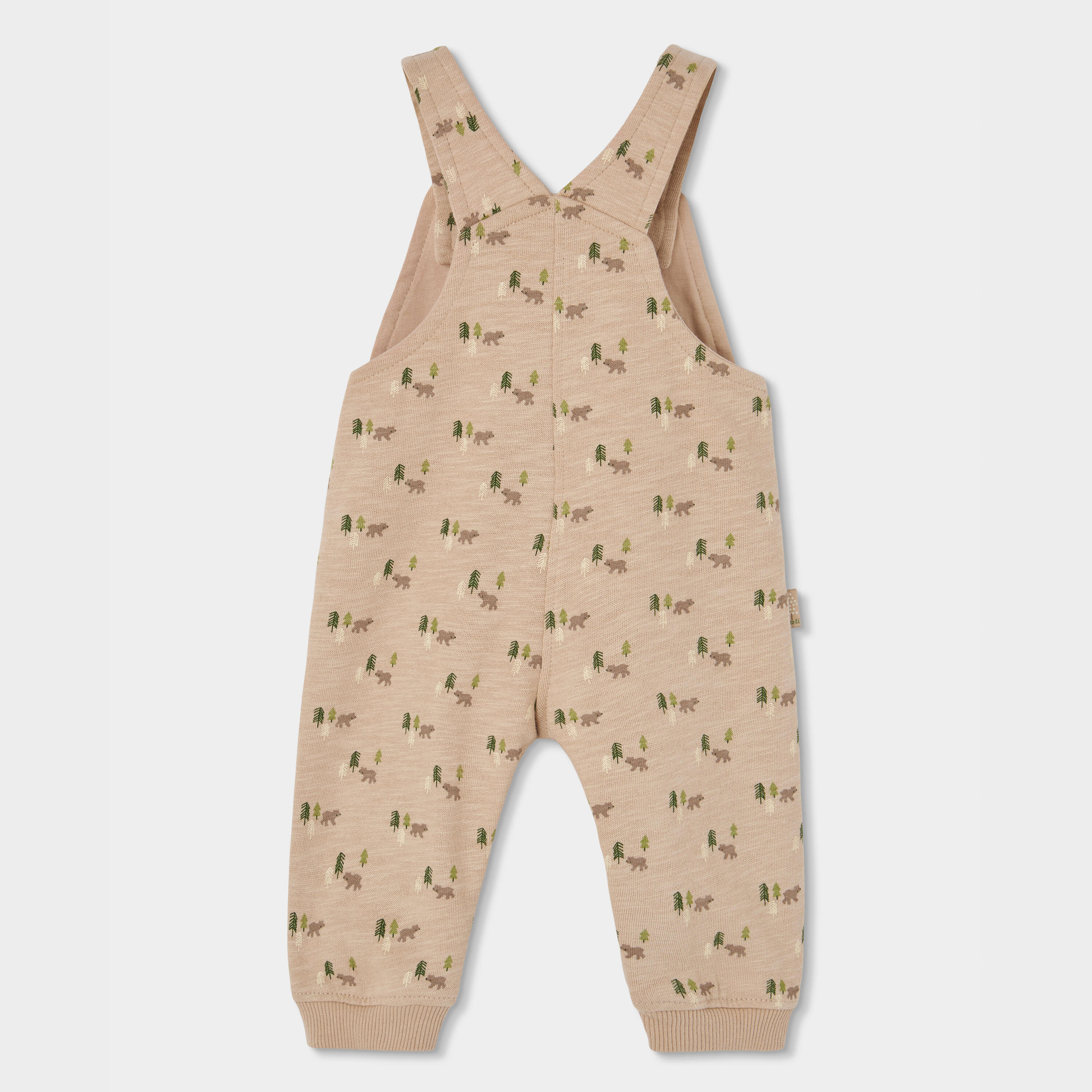 Conjunto punto bebé niño beige estampado osos 6/7