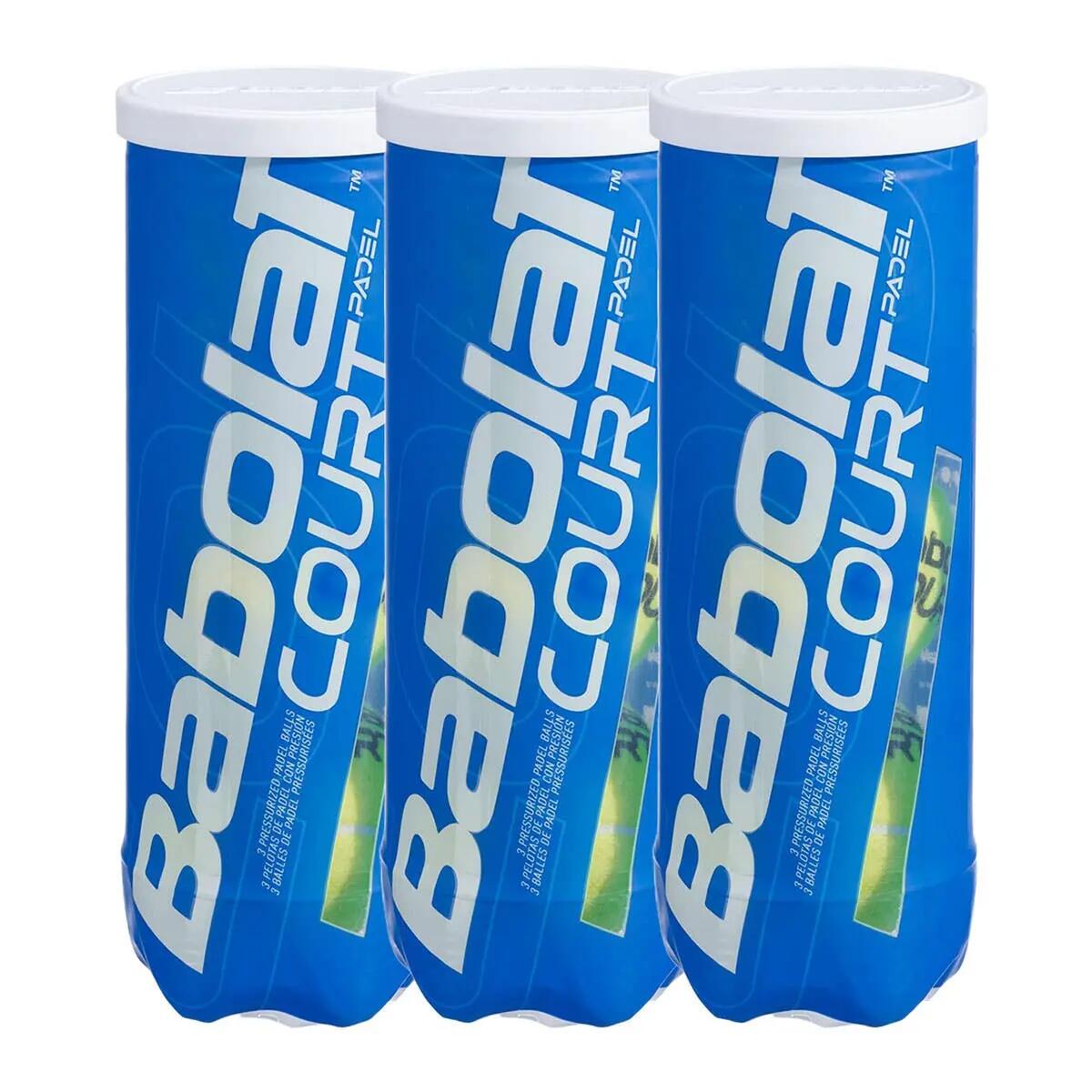 Tripack Of 3 Babolat Court Padel 3-ball Cans 1/1
