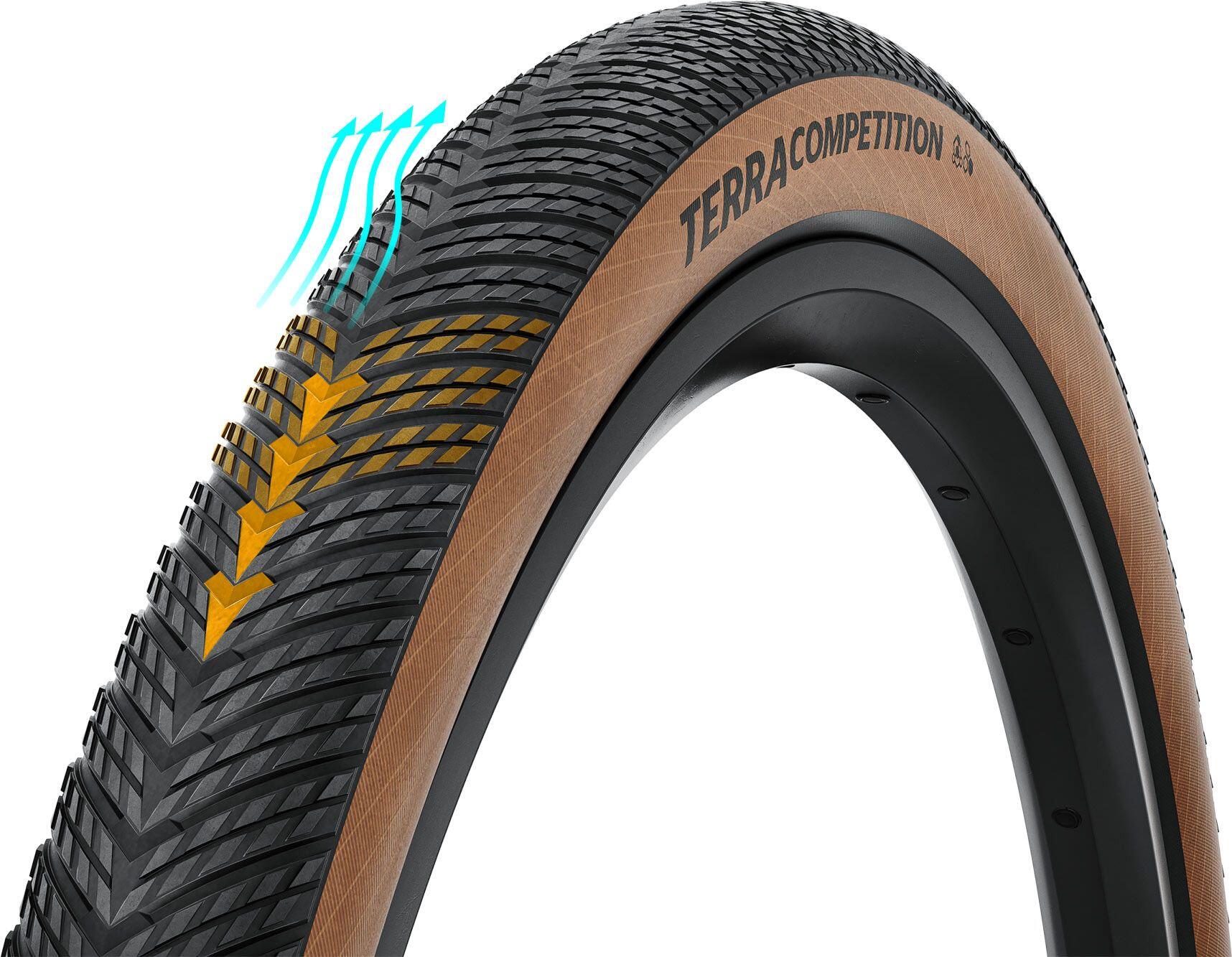 Pneu Gravel Continental Terra Competition 700 mm Tubeless Ready Souple Race Casi 4/5