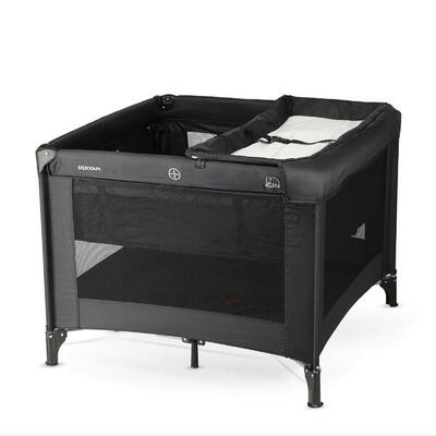 Box Bambini - Box Pieghevole - Con Fasciatoio - 100x100 cm - Nougat