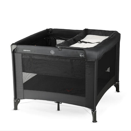 Box Bambini - Box Pieghevole - Con Fasciatoio - 100x100 cm - Nougat
