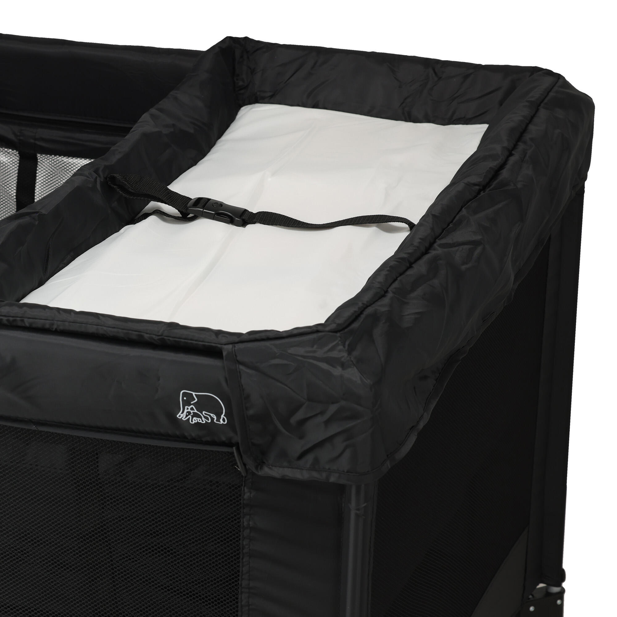 Parc Bébé - Parc Pliable - Avec Matelas à Langer - 100x100 cm - Noir 6/7