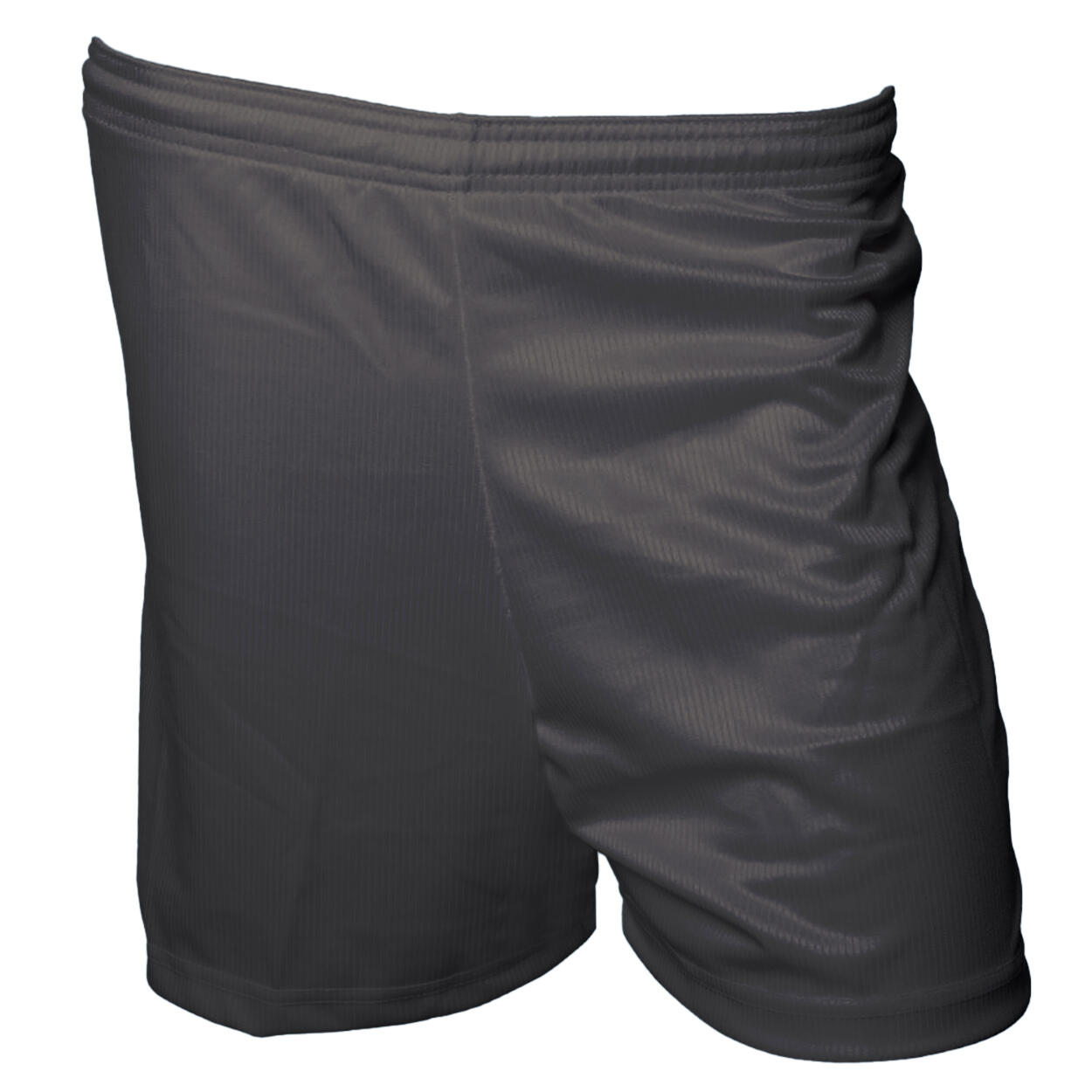 PRECISION Childrens/Kids MicroStripe Football Shorts (Black)
