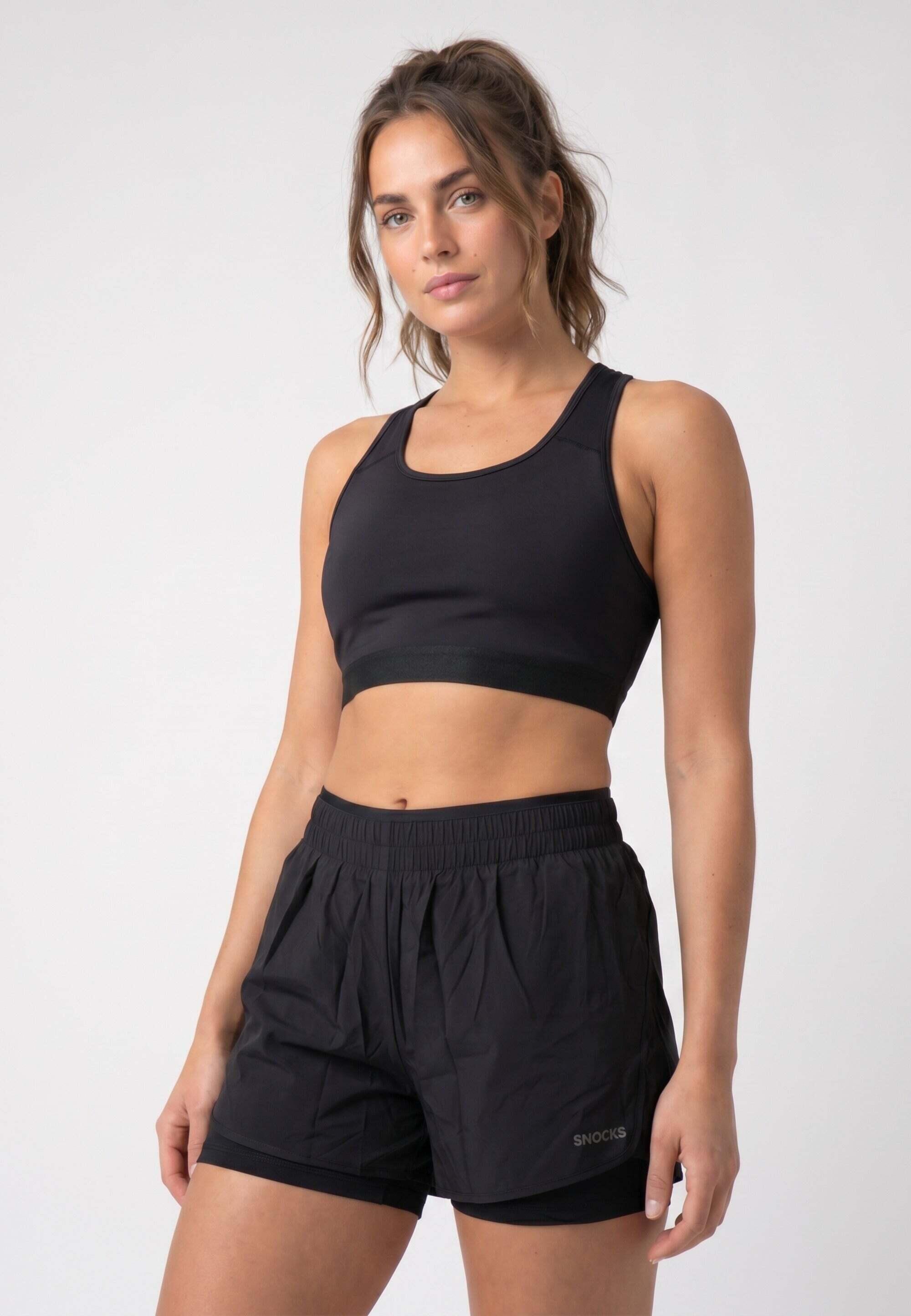 2 IN 1 SPORT SHORTS DAMEN 3/5
