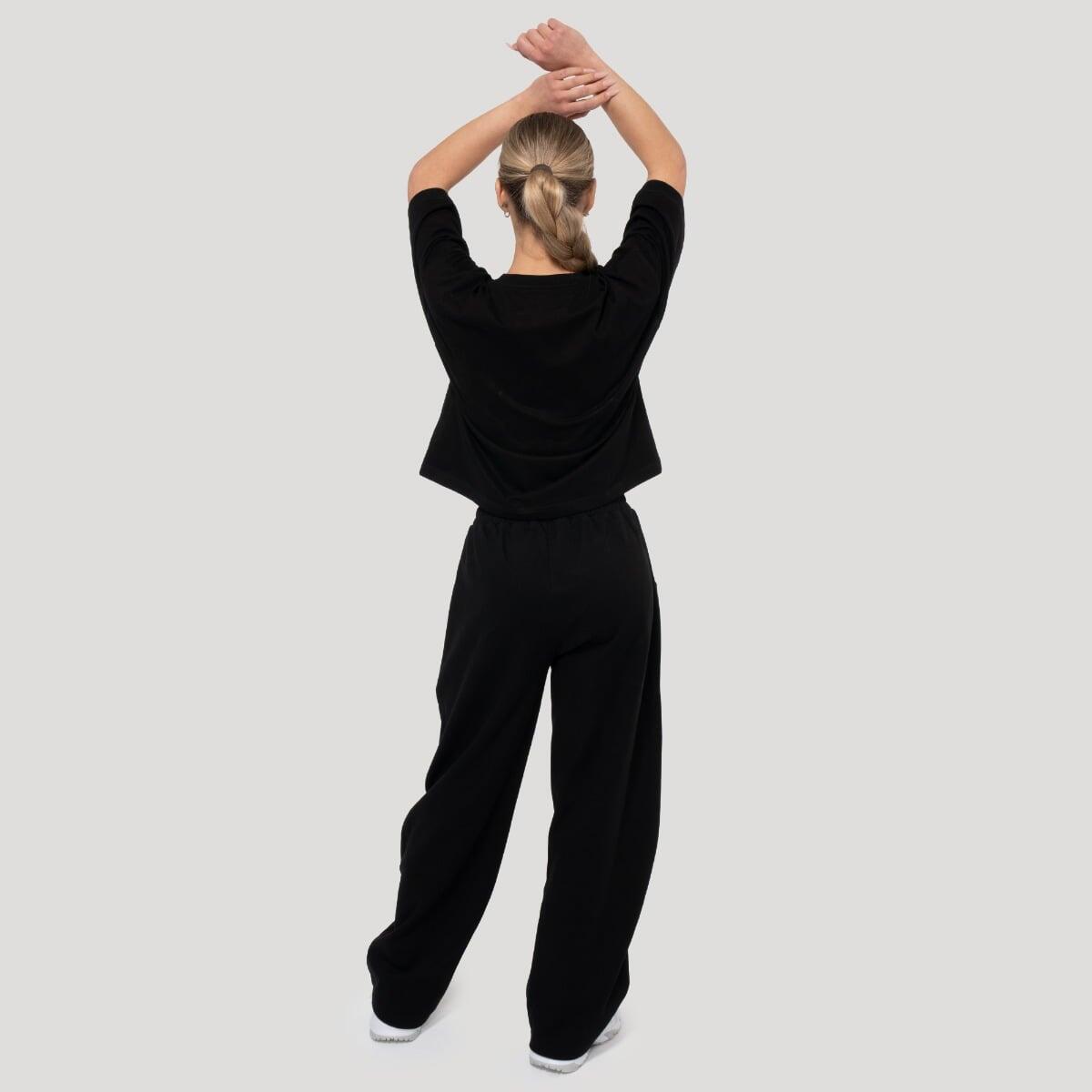 Spodnie damskie fitness oversize czarne Thorn 6/7