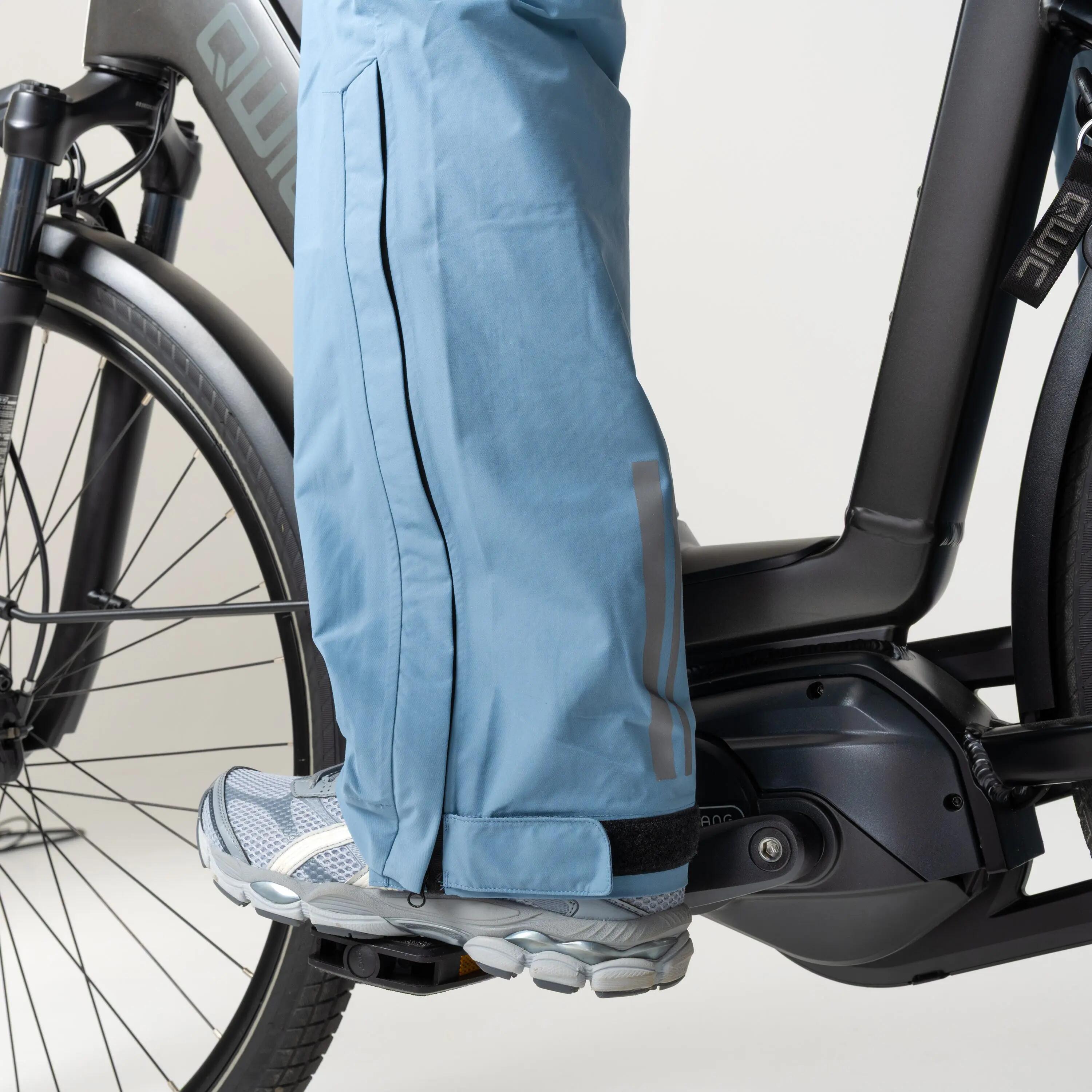 Damen Radsport Regenhose Wasserdicht City Cruiser Blau 4/7